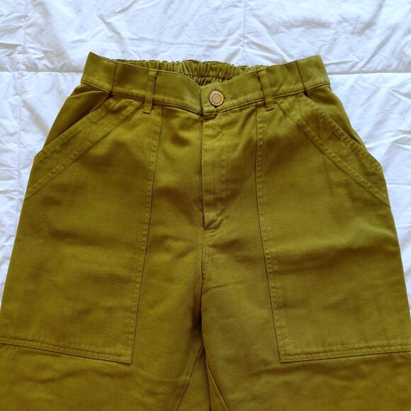 Big Bud Press Pencil Pants in Olive Green Size M - Picture 3 of 4